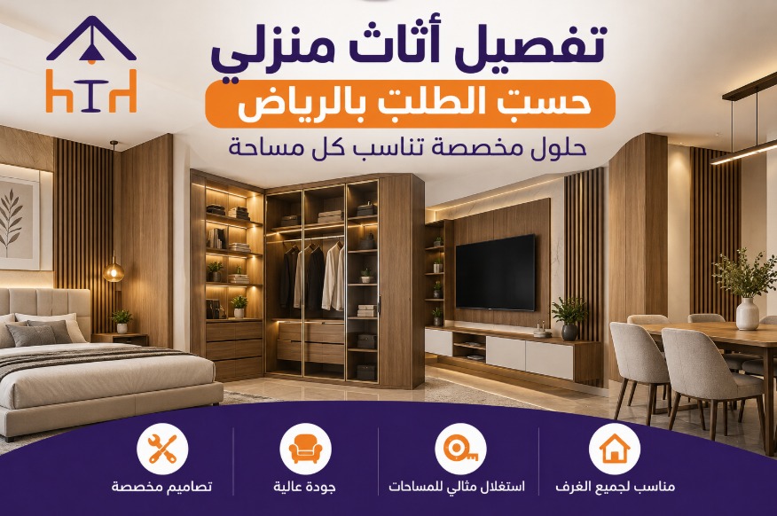 تفصيل أثاث منزلي حسب الطلب بالرياض: حلول مخصصة تناسب كل مساحة