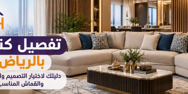 تفصيل كنب بالرياض بتصاميم ومقاسات مخصصة